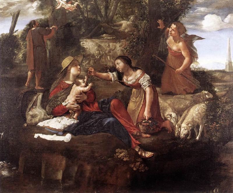 CAROSELLI, Angelo Rest on the Flight into Egypt dfg oil painting image